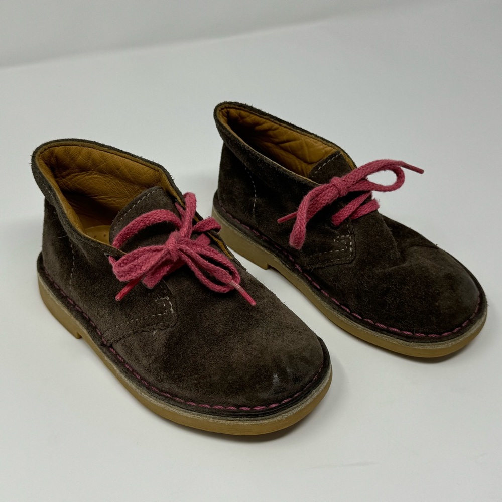 Clarks Originals Chukka Boot‎ Distressed Suede Leather Kids 8W, preppy, classic - Picture 2 of 11